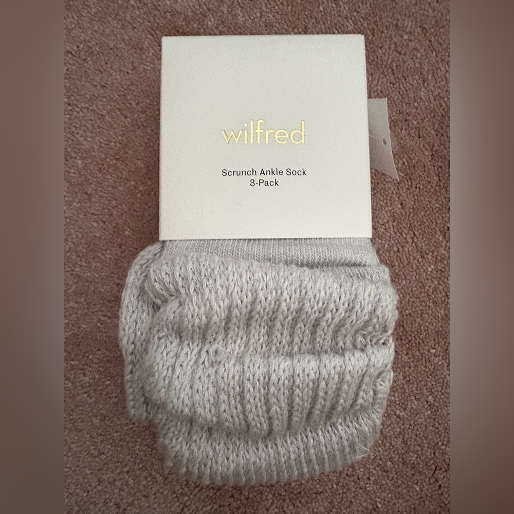 Wilfred Light Gray Ankle Socks 3-Pack - Picture 1 of 3